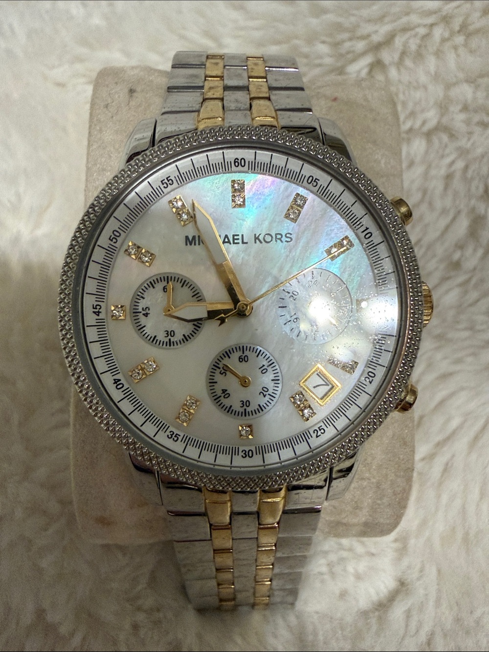 Michael Kors Two-Tone Stainless Steel Chronograph Watch - Gold & Silver